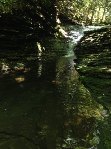 The Lower Swimming Hole beneath the ledge